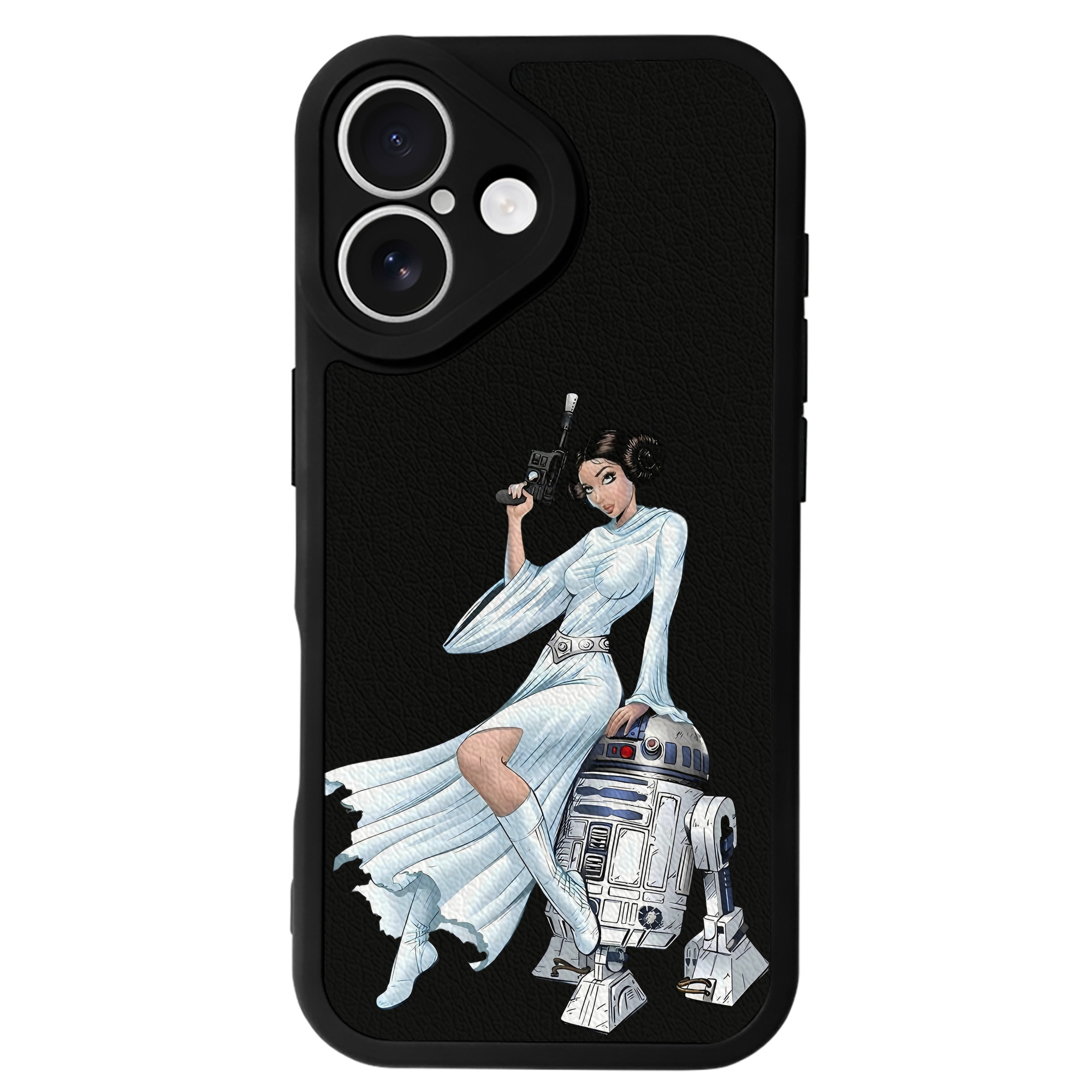 （画像用） スター・ウォーズ Star Wars 【iPhone 16シリーズ対応】シリコンスマホケース（レザー調） 材質：シリコン